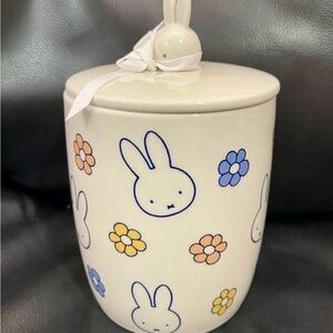 MIFFY BY MAGENTA Bunny Faces and Flowers Canister